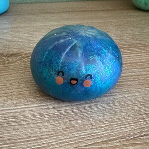 Blue Glitter Squishy Toy